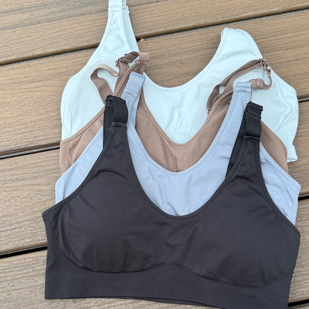 DSG Seamless Bra SET OF 4- Black, Brown, White